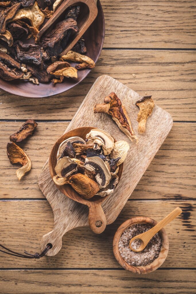 Dried mushrooms